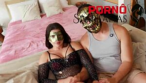 generous cuckold shares his whore for interracial pounding