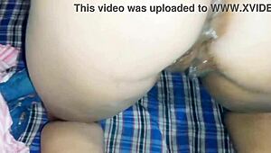 Indian Neha Bhabhi's tight anal gets hardcore gaping creampie from huge cock