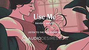 tying up girlfriend and teasing with vibrator in lesbian bdsm roleplay!