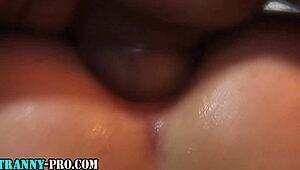 Trans latina rides cock