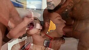 A Hard DP With The Skinny Girl Addicted To DAP