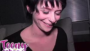 Neighbor's daughter Kitty Lockout leads to hot fuck