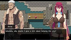 Makina Modder H-Scene 02 - Fallen Makina is tied up and convinces bandit leader Bardo to allow her to become his woman through dogeza the use of her throat pussy and a massive facial