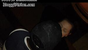 Feeling the thrill of getting busted while fucking publicly in the hotel cafeteria