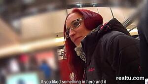 flawless czech cutie gets teased in the hypermarket and filmed in pov