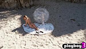 Blonde Olivia Preston shows off her hot body and petite features while posing