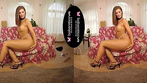 Jenifer Jane Masturbates with Dildo in VR!