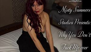 Misty Summers got caught masturbating on camera intimately