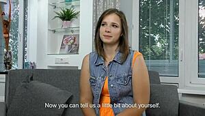 Virgin Casting and Masturbation of Chubby Sandra Bulka