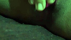 Wow, look at her masturbating with that object!