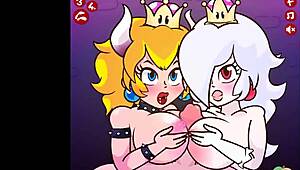 i'm watchin bowsette n boosalina in this pov facial video