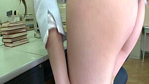 stunning sexy and long legged secretary teased fondled and fucked from behind