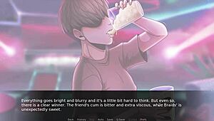 I had rough sex with futanari in the pub, it was so intense and I creampied her ass.