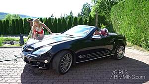 the cleaning lady gets wet rimming the girls