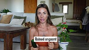 Femdom Handjob Tutorial With Roxy Fox And Cucumber Fetish Orgasm!