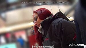 flawless czech cutie gets teased in the hypermarket and filmed in pov