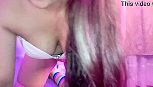 Waitress Fucks for Money in Hidden Room