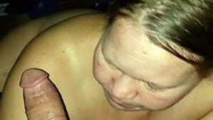 Redhead milf sucks me off wet and deep