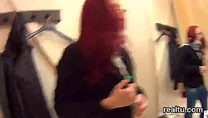 flawless czech cutie gets teased in the hypermarket and filmed in pov