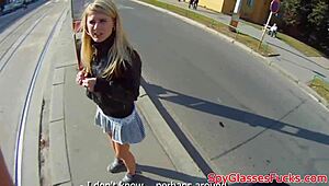 i saw a real teen 18+ gettin fucked outdoors in spycam action, bent over in doggystyle, cum in her mouth