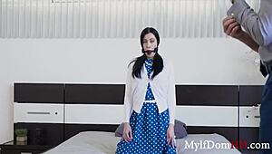 Milf Regrets Smoking, Cassandra Cain Punishes Her With Spanking And Bondage In Garage