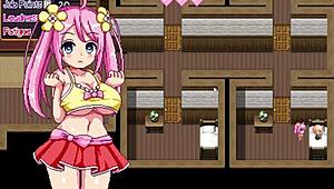 Noelle, a Cute Petite Asian Teen, Does Her Best in an Anime Scene with Natural Tits and Big Ass