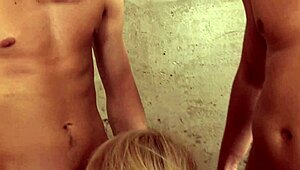 Nataly Dangelo Engages In Perverted Games With Three Masked Men!