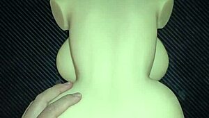 Sally begs for anal in doggy, I cum in her ass!