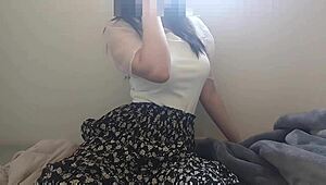 After Coming Home, Urges Lead To Sweet Onani On The Blanket