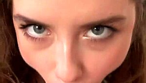 Eden ivy interview ends with blowjob and rimming in vertical pov.