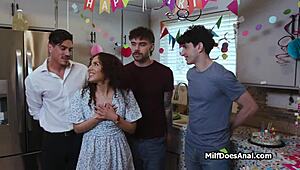 anal gang bang for slutty latina milfs birthday