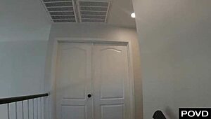 sorority slut sneaks in frat cock for a quick fuck 😏