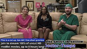 student interns giggling during dr tampa's hospital session