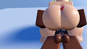 Rubia calenturienta no espera por probar mi polla negra roblox en pov