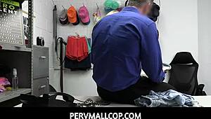 pervmallcop catches stepdaughter sera ryder getting fucked hard by the pervy officer