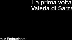 Valeria dominates Carrara's cock