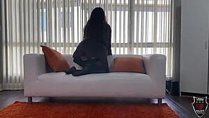 Hazel Moore waits for Rome Major and gets her pussy licked deeply.