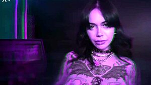 Tattooed charmer Aurora Anarchy gets a CREAMPIE from her lover.