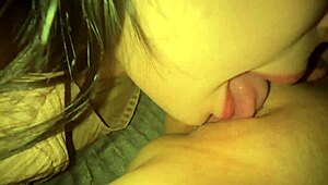 Sloppy kisses between lesbians lead to wet pussy feasting.