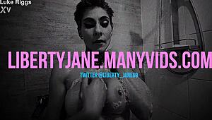 Liberty jane performs intense solo dildo play achieving huge orgasm filmed by lukes pov