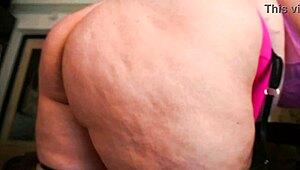 bbw body tease with masturbation and riding on webcam