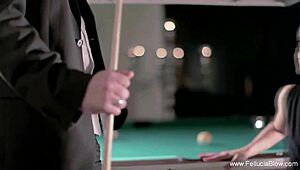 elegant cocksucker swallows cumshot moment to feel