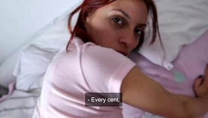 does the babysitter give a sloppy blowjob to fuck her boss for a raise?