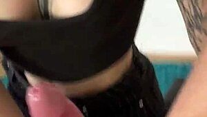 Eden ivy interview ends with blowjob and rimming in vertical pov.