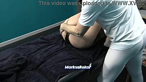 Flexible Asian Stepdaughter On Massage Bed Gets Seduced By Masseur Despite Stepdad