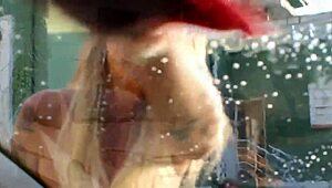 euzinha behind the cameras showing off her tits