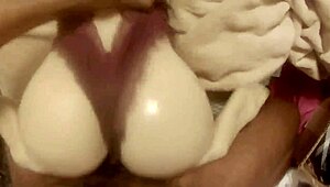 my doll ashley bends over for tight anal with big black cock in homemade scene