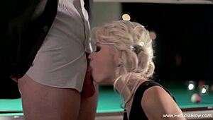 elegant cocksucker swallows cumshot moment to feel