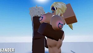 Rubia calenturienta no espera por probar mi polla negra roblox en pov