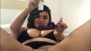 first part of the hottest solo slut sucking and cumming